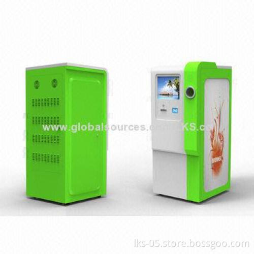 Container Kiosk with 17-inch Touch Screen and RFID Card Reader for Recycling Management